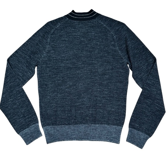 J. Lindeberg Men's Sz S Gray Cardigan Sweater Merino wool - Picture 3 of 5